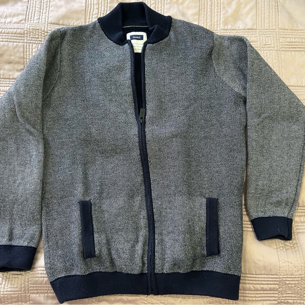 Okaidi Zip-Up knit Jacket